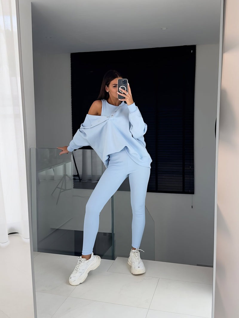 Ensemble vêtements de sport et vêtements de yoga trois pièces femme - (débardeur, legging, sweat à capuche)