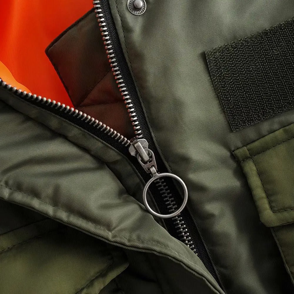 Blouson Bomber avec Poches Utilitaires