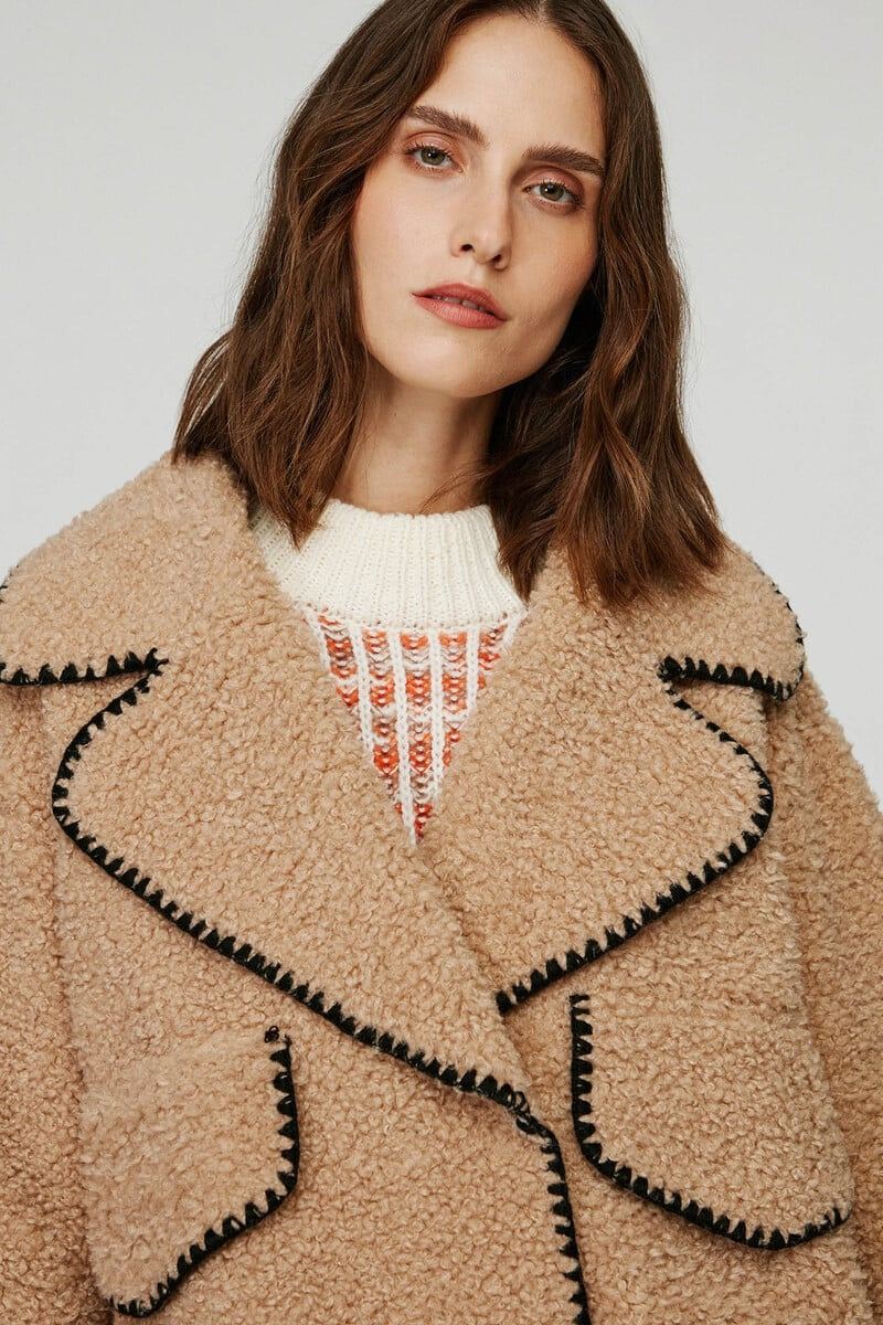 Veste Sherpa Contrastée