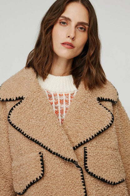 Veste Sherpa Contrastée