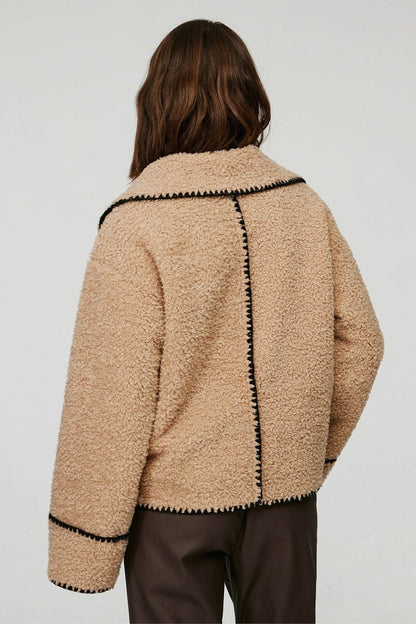 Veste Sherpa Contrastée