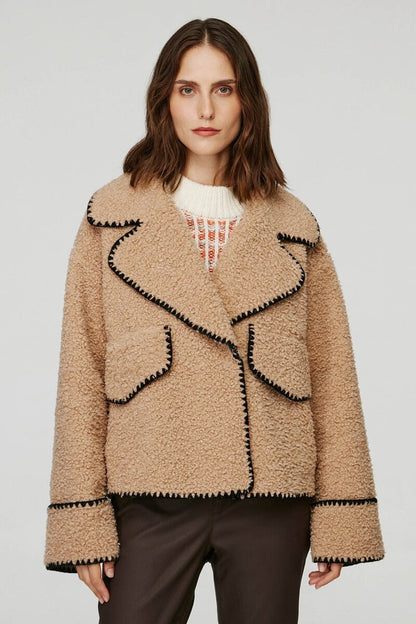 Veste Sherpa Contrastée