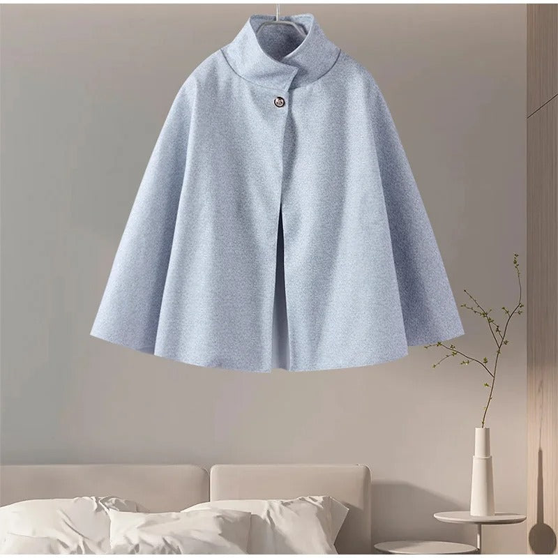 Cape Élégante à Manches Évasées avec Ceinture