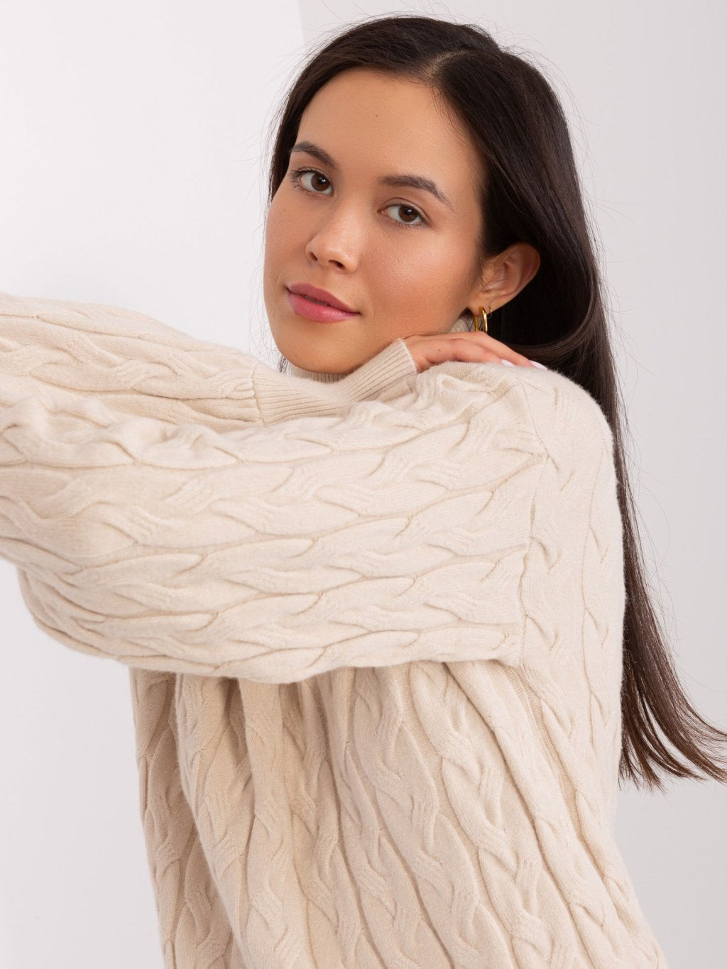 Pull Col Roulé Torsadé