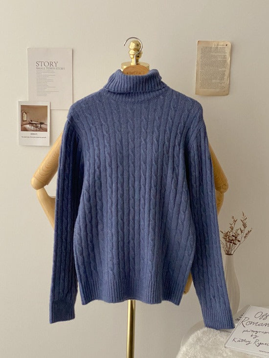 Pull Col Roulé Torsadé
