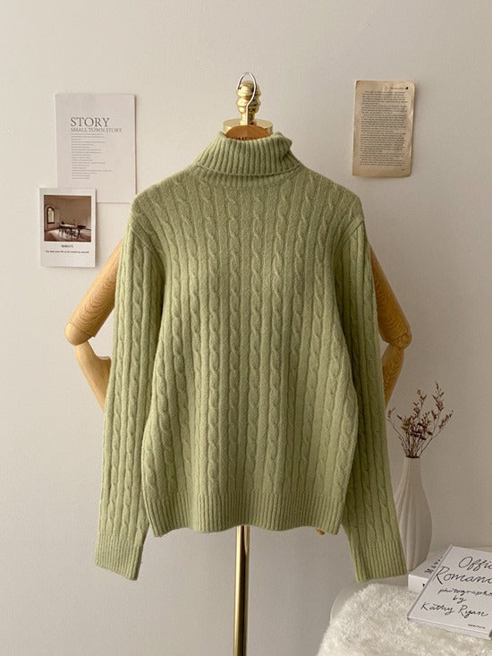 Pull Col Roulé Torsadé