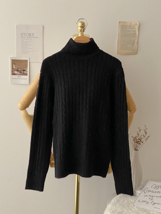 Pull Col Roulé Torsadé