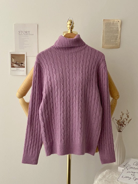 Pull Col Roulé Torsadé